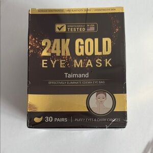 24K Gold Eye Mask by Taimand sealed box